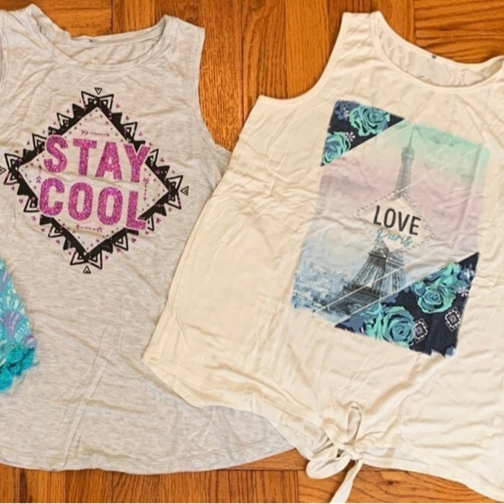 Justice tank tops size 14/16